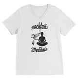 Mocktails&meditate Premium V-Neck T-Shirt