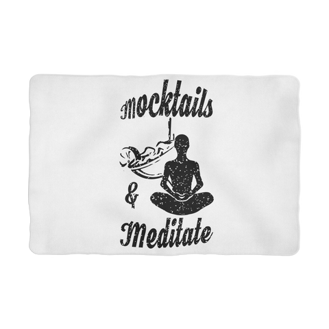 Mocktails&meditate Sublimation Pet Blanket