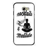 Mocktails&meditate Back Printed Black Hard Phone Case