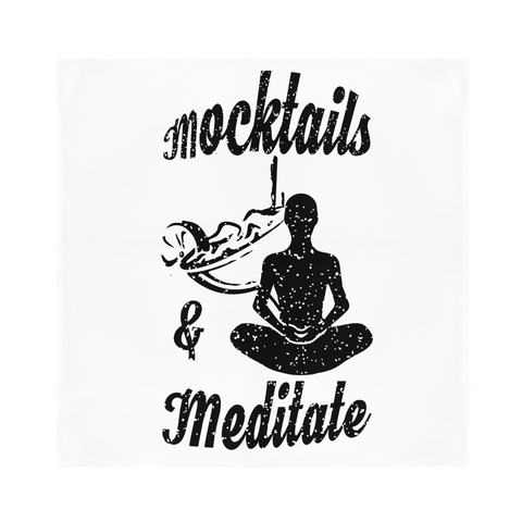 Mocktails&meditate Sublimation Bandana