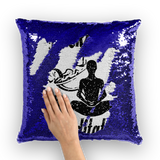 Mocktails&meditate Sequin Cushion Cover